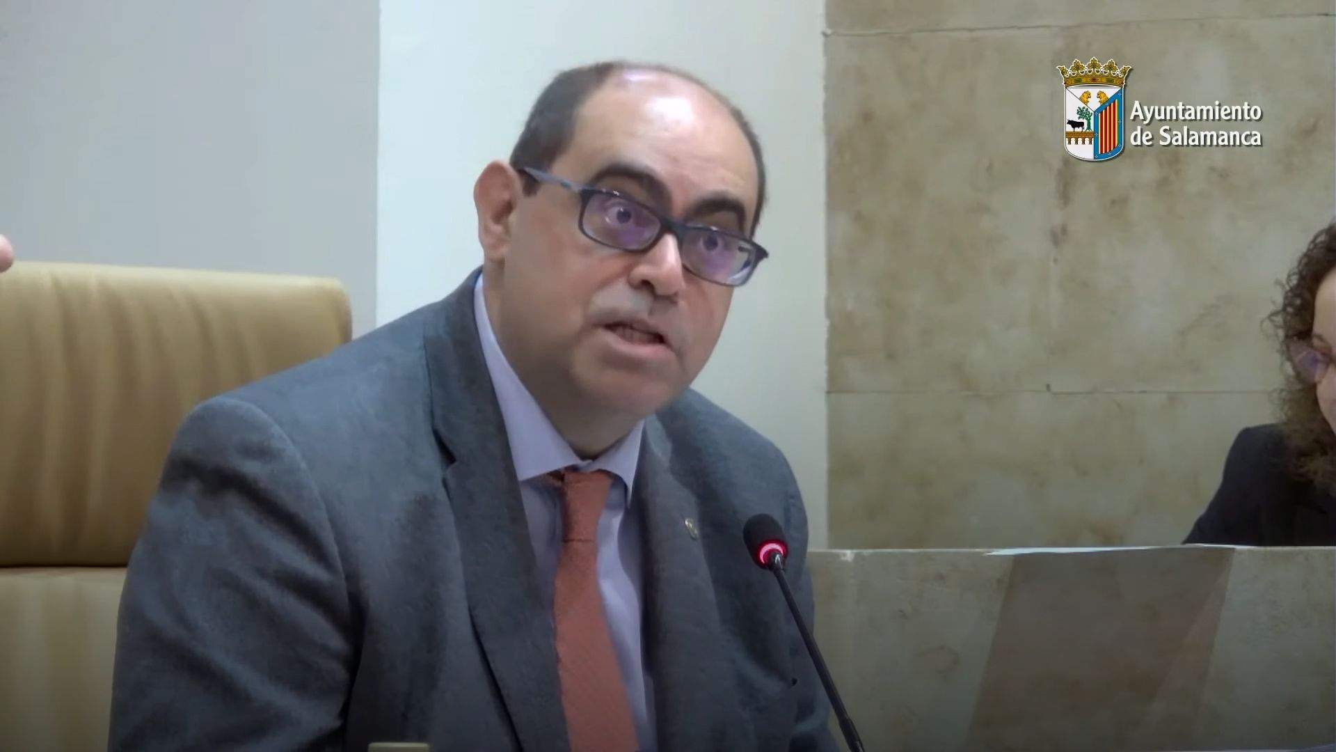 Fernando Rodríguez, durante el Pleno extraordinario de este viernes.