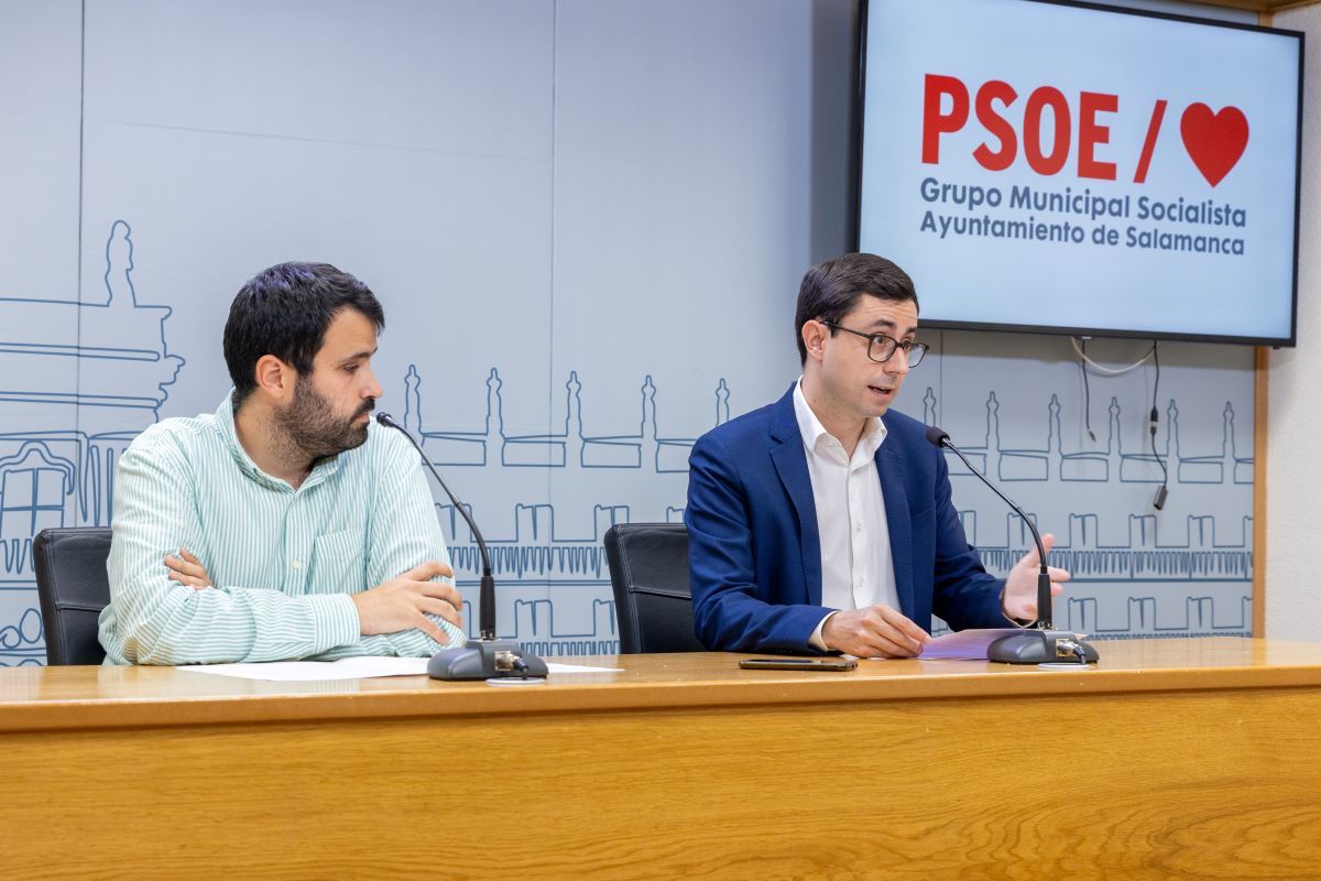 Álvaro Antolín y José Luis Mateos, durante la rueda de prensa