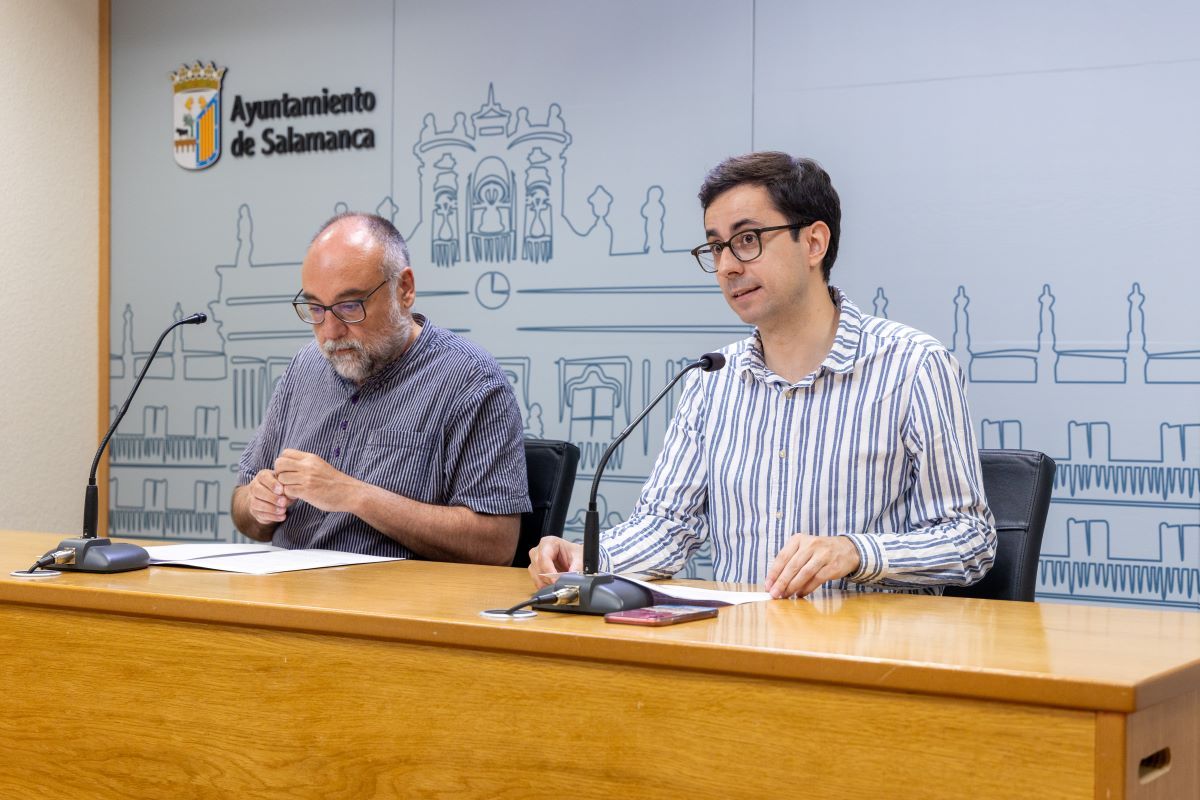 Juan José Gª Meilán y José Luis Mateos, durante la rueda de prensa.