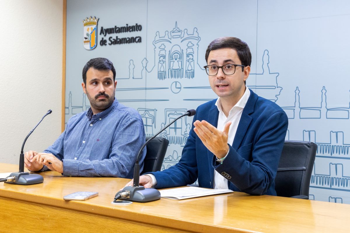 Álvaro Antolín y José Luis Mateos, durante la rueda de prensa | Foto PSOE