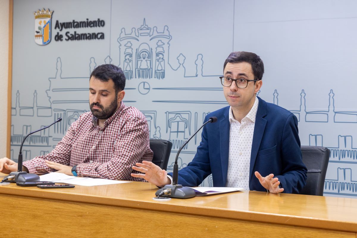 Álvaro Antolín y José Luis Mateos, durante la rueda de prensa