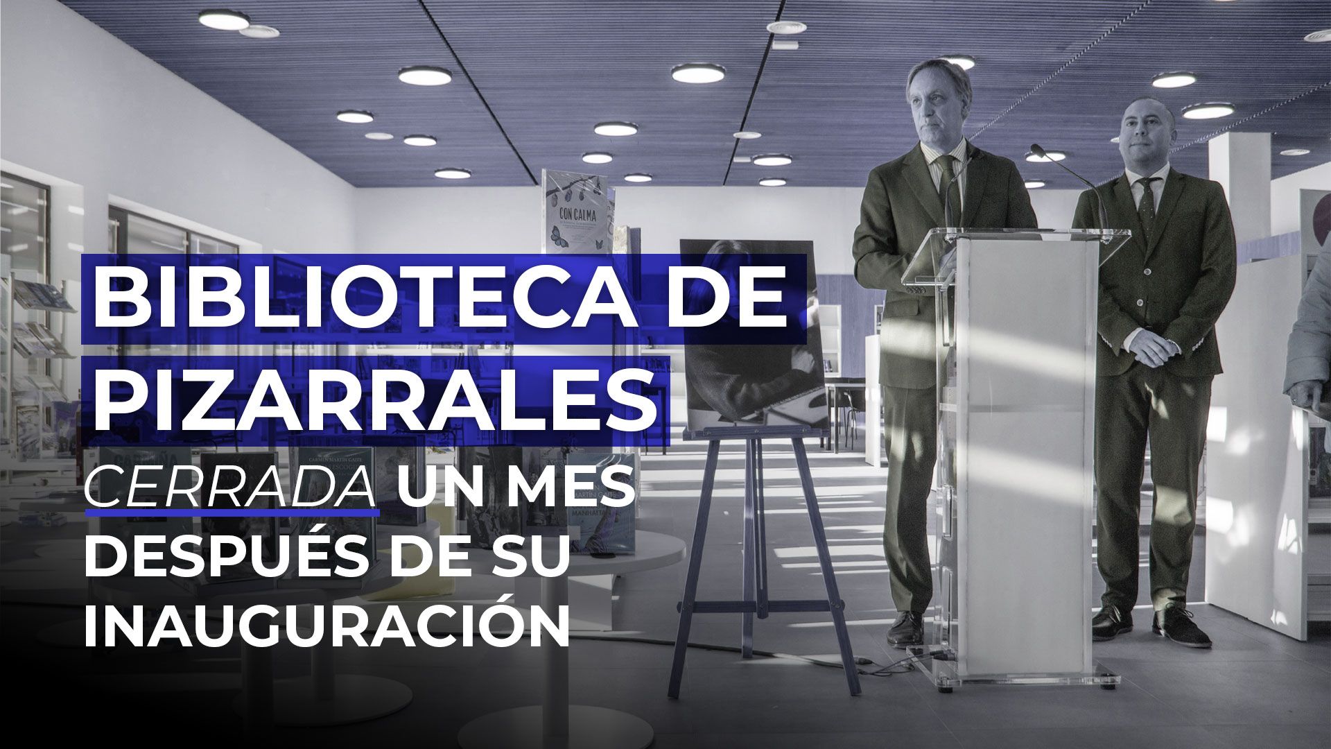 Biblioteca de Pizarrales, cerrada un mes después de su inauguración