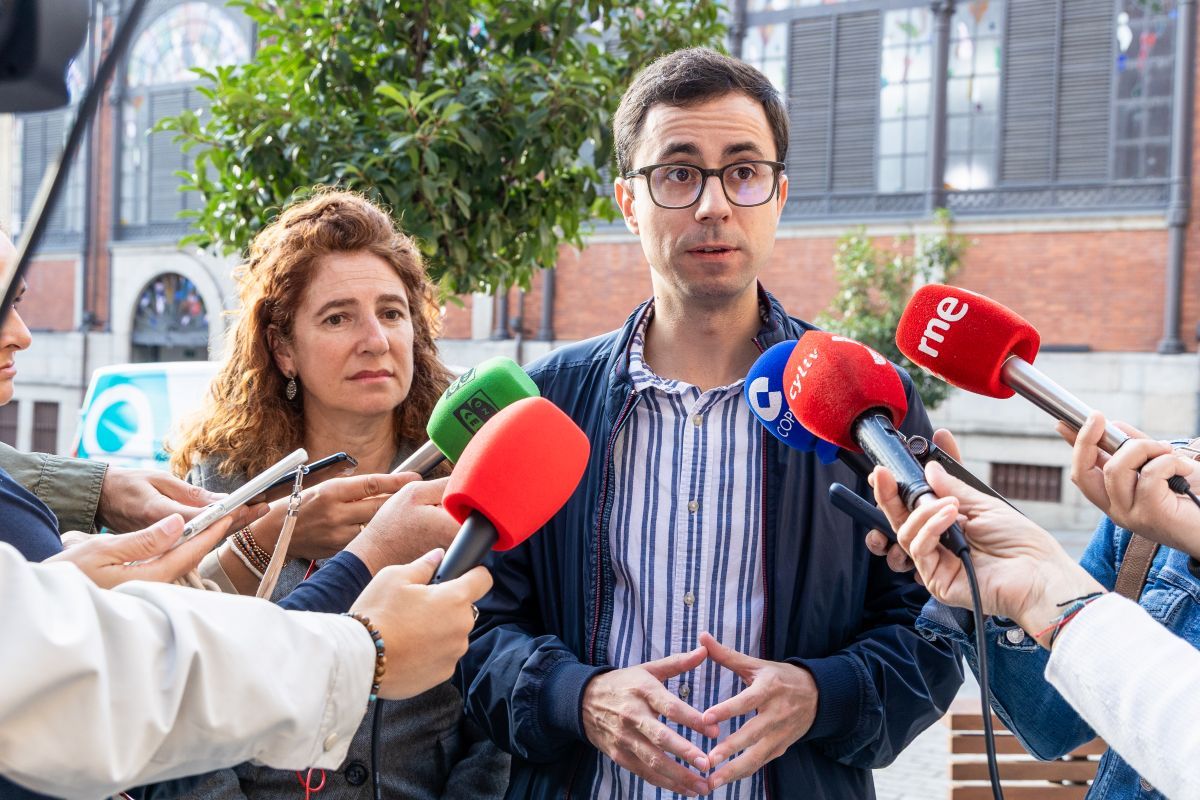 Elvira Sánchez y José Luis Mateos, durante la rueda de prensa