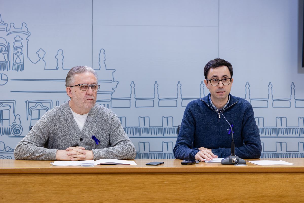 Fidel Francés y José Luis Mateos durante la rueda de prensa