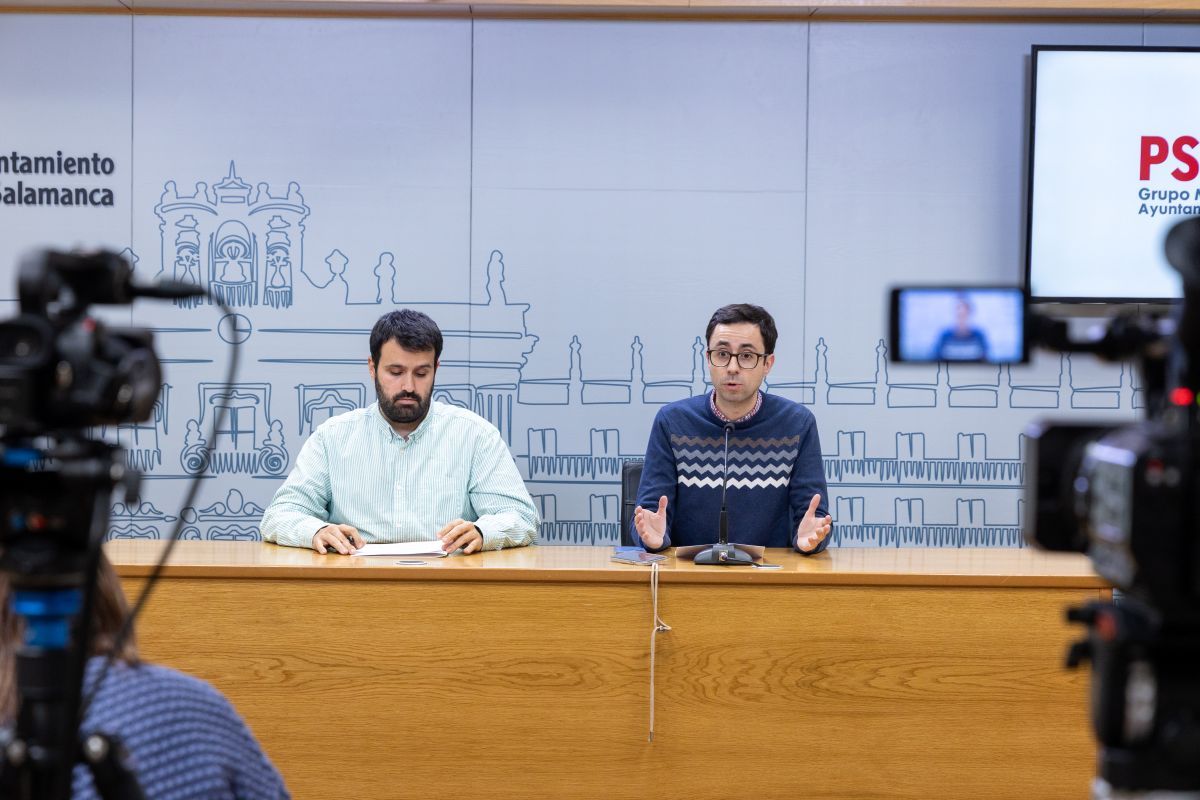 Álvaro Antolín y José Luis Mateos, durante la rueda de prensa